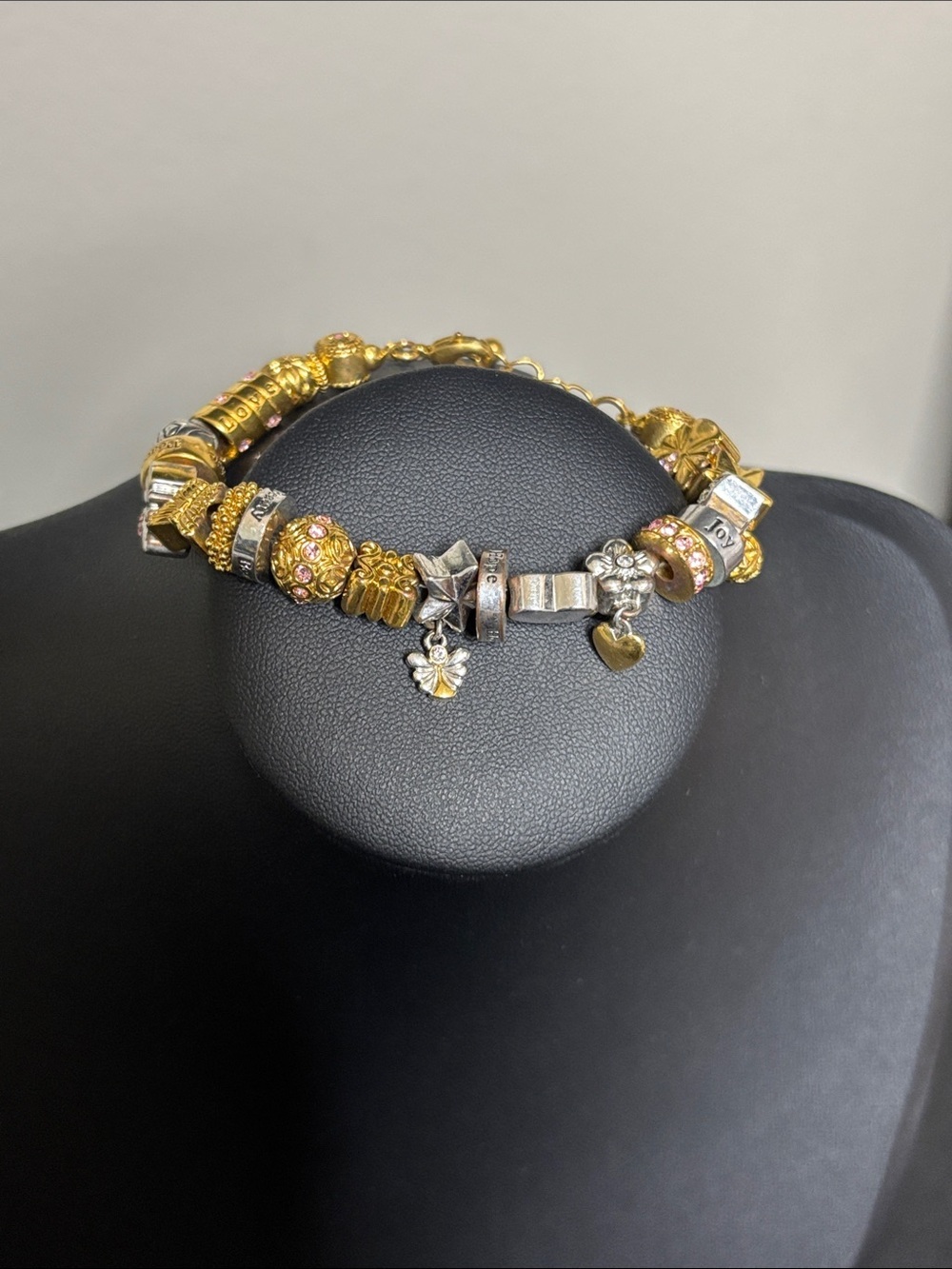 Bradford Exchange My Daughter I Wish You Gold Silver Charm Bracelet